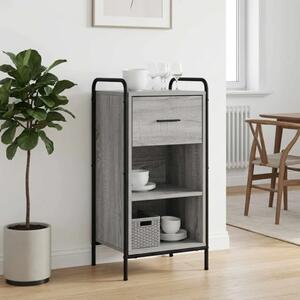 Kreveta Siva Sonoma 97 x 33 x 81 cm Konstruirano drvo - Siva Sonoma s 2 police 73 x 33 x 81 cm