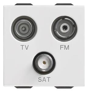 VIMAR NEVE UP PRIKLJUČ.TV-FM-SAT 3 IZLAZA 2MJ TV/SAT BIJELI VI09303