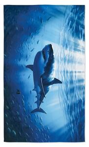 Brzo sušeći XXL plažni ručnik SHARKON plava 150 x 210 cm, 100% mikrovlakana