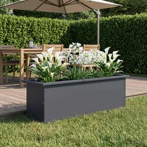 Vrtna posuda za sadnju s LED svjetlom Antracit 30 x 100 x 30 cm - Antracit 30 x 100 x 30 cm 1