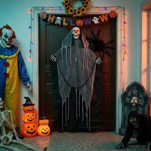 Halloween viseća Grim Reaper figura SPOOKA Crna 112 x 164 cm - bez pokreta