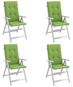 Jastuci za stolice 4 kom prošarano zeleni 120x50x4 cm tkanina - Prošarana zelena 120 x 50 x 4 cm 4