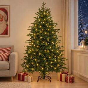 Umjetno božićno drvce s nogom 120 cm 150 LED lampica - 120 cm s LED svjetlima