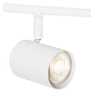 Moderna stropna svjetiljka bijela 5-svjetla podesiva četvrtasta - Jeana
