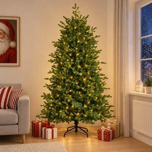 Umjetno božićno drvce s nogom 120 cm 150 LED lampica - 120 cm s LED svjetlima