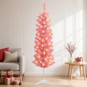 Umjetno vitko božićno drvce 120 cm 150 LED lampica Topla bijela - 120 cm s LED svjetlima