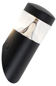 Moderna vanjska zidna svjetiljka crna IP44 uklj. LED - Roxy