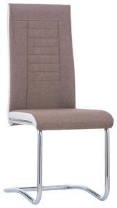 VidaXL Konzolne blagovaonske stolice od tkanine 2 kom smeđe