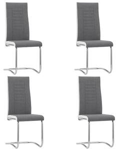 VidaXL Konzolne blagovaonske stolice od tkanine 4 kom tamnosive