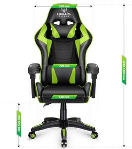 Gaming stolica HC-1007 crna sa zelenim detaljem