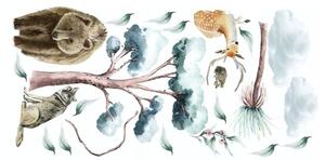 Dječja zidna naljepnica Životinje u prirodi 80 x 160 cm
