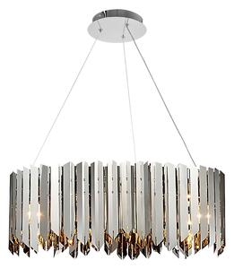 Stropna svjetiljka sa staklenom kuglom APP1763-8CP metal CHROME