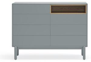 Plava/siva niska komoda 120x90 cm Corvo – Teulat