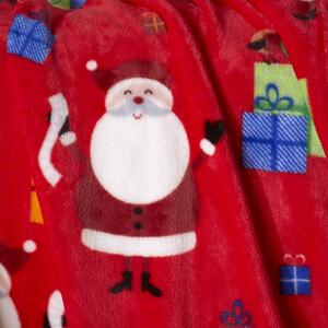 Black Friday - Crveni dječji pokrivač 170x130 cm Santa's Christmas Presents - Catherine Lansfield