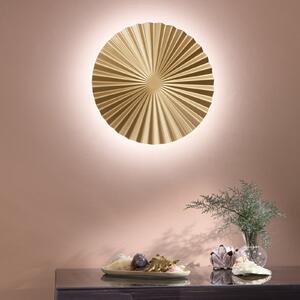 Luce Ambiente Design Anadara LED zidna svjetiljka, zlatne boje, Ø 50 cm, metal, CCT, Zlato / mjed, Dnevni boravak/blagovaonica, Aluminij