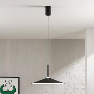 Luce Ambiente Design Khan LED viseća svjetiljka, crna, Ø 48 cm, metal, CCT, Crno, Dnevni boravak/blagovaonica, Metal