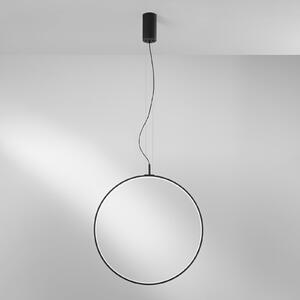 Luce Ambiente Design Toorx LED viseća svjetiljka, crna, Ø 60 cm, metal, CCT, Crno, Dnevni boravak/blagovaonica, Metal