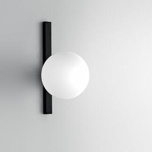 Luce Ambiente Design Zidna lampa Enoire, visina 28 cm, crna, metal/staklo, jednolampa, prigušiva, Crno, Dnevni boravak/blagovaonica, Metal