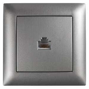 RJ45 Utičnica s Okvirom OSTE JNH010-S GREY