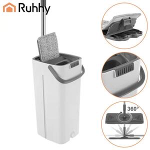 RUHHY flat mop s dvokomornom kantom 8.5L i 3 navlake