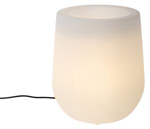 Vanjska podna lampa saksija bijela uklj. LED IP44 - saksija