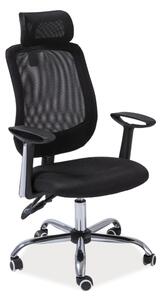 Crna uredska stolica FLEXISEAT Q-118RC