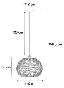Orijentalna vanjska viseća svjetiljka od bambusa IP44 - Rafael