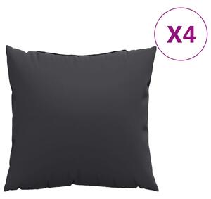 VidaXL Ukrasni jastuci 4 kom crni 50 x 50 cm od tkanine