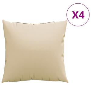 VidaXL Ukrasni jastuci 4 kom bež 50 x 50 cm od tkanine