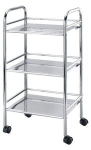 Metalna mobilna polica srebrne boje 41x75 cm - Wenko