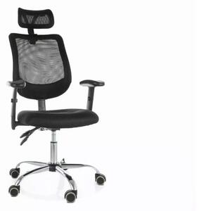 Crna uredska stolica FLEXISEAT Q-118RC