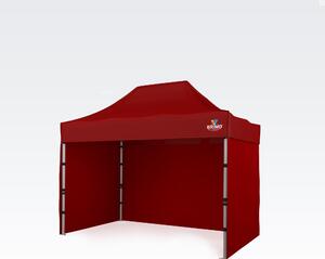 Profesionalni vrtni šator 2x3m ALU EXCLUSIVE (3 stijenke) - sa 3 zida - Crvena