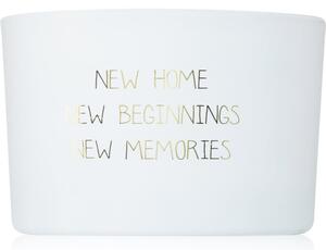 My Flame Fresh Cotton New Home, New Beginnings, New Memories mirisna svijeća 13x8 cm