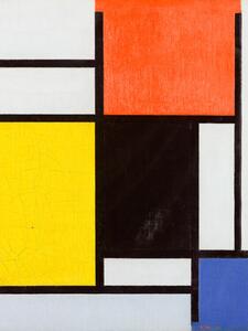 Reprodukcija Composition with red, Piet Mondrian