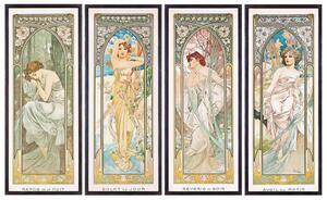 Reprodukcija The Times of the Day (1899), Alfons Mucha