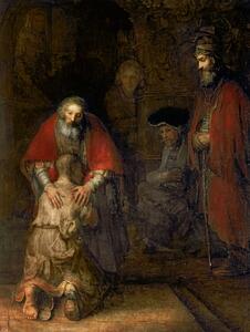 Reprodukcija Return of the Prodigal Son (1668-69), Rembrandt Harmensz van Rijn