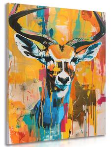 Slika antilopa s imitacijom umjetničke slike