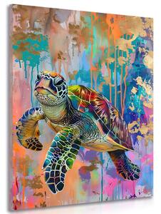 Slika kornjača s imitacijom umjetničke slike