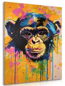 Slika majmun s imitacijom umjetničke slike