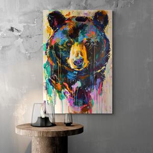 Slika medvjeda poput slike na platnu