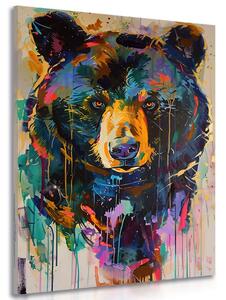 Slika medvjed s imitacijom umjetničke slike