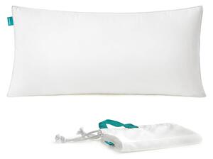 Jastuk 40 x 80 cm, jastuk periv u perilici na 60°, pahuljasto bijeli