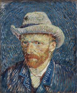 Reprodukcija Self-Portrait with Grey Felt Hat (1887), Vincent van Gogh