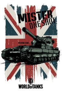 Ilustracija World of Tanks - Mister One Shot - Union Jack, WOT