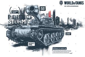 Ilustracija World of Tanks - Bat.-Châtillon Bourrasque, WOT