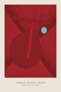 Reprodukcija Composition G4 (Original Bauhaus in Red, 1926) - Laszlo / László Maholy-Nagy, (26.7 x 40 cm)