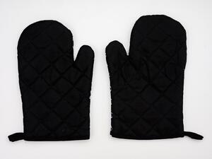 Set od 2 crno-bijele rukavice s magnetom CLOVER