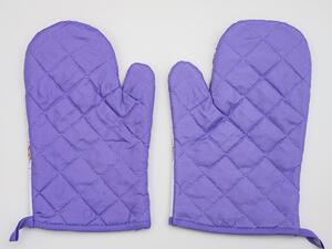 Set od 2 bijelo-ljubičaste rukavice s magnetom LAVANTA HAMPER