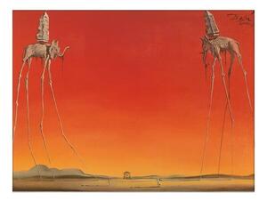 Les Elephants Reprodukcija umjetnosti, Salvador Dalí, (30 x 24 cm)