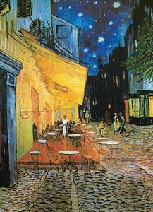 Umjetnički tisak Kafić na terasi u noći, Vincent van Gogh, (40 x 50 cm)